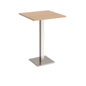 Brescia Square Poseur Table With Flat Square Base