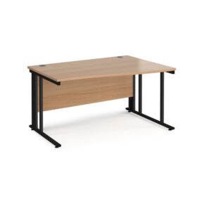 Maestro 25 Cable Managed Right Hand Wave Desk