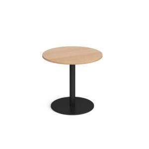 Monza Circular Dining Table With Flat Round Base