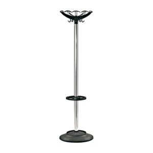 Coat And Umbrella Stand – Black/chrome