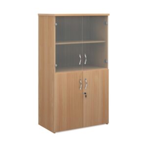 Universal Combination Unit With Glass Upper Doors
