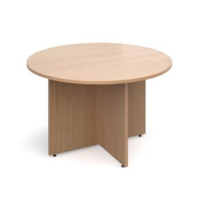 Arrow Head Leg Circular Meeting Table